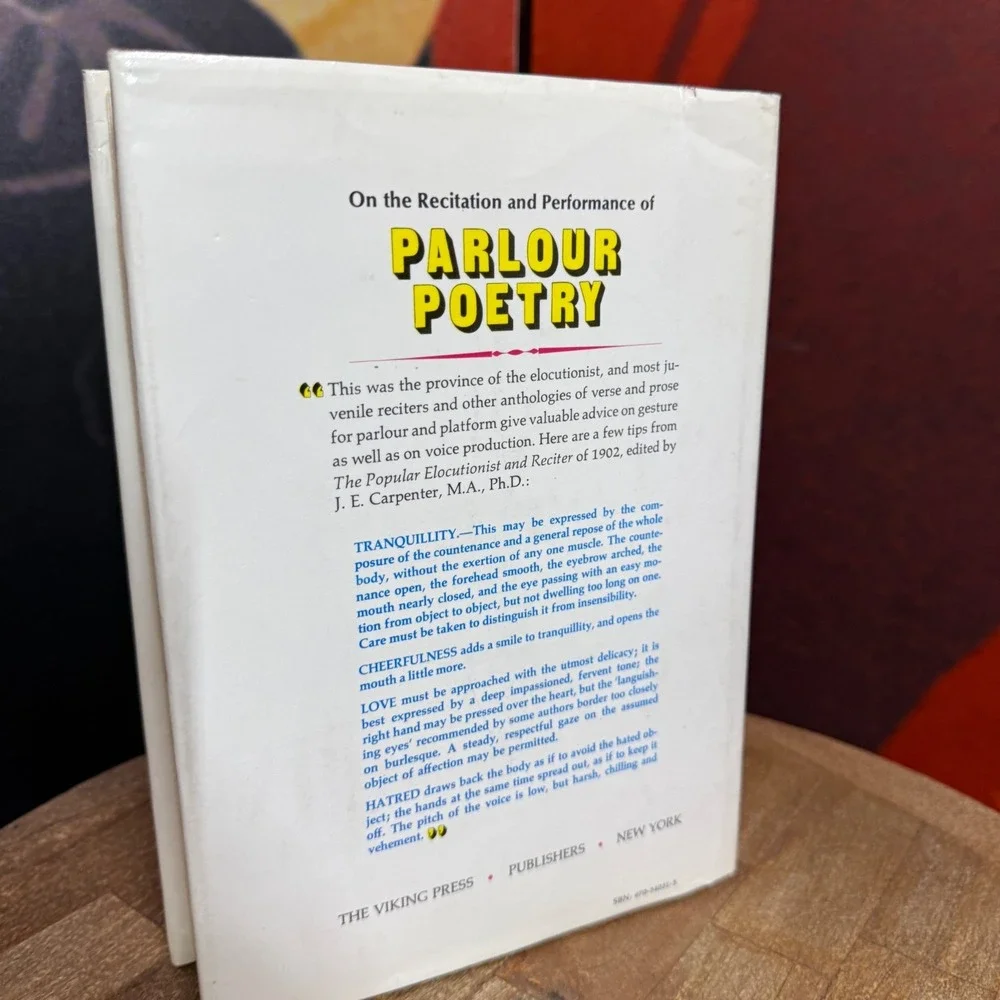 PARLOUR POETRY A Casquet of Gems Illustrated Book Viking Press  1969 HC/DJ